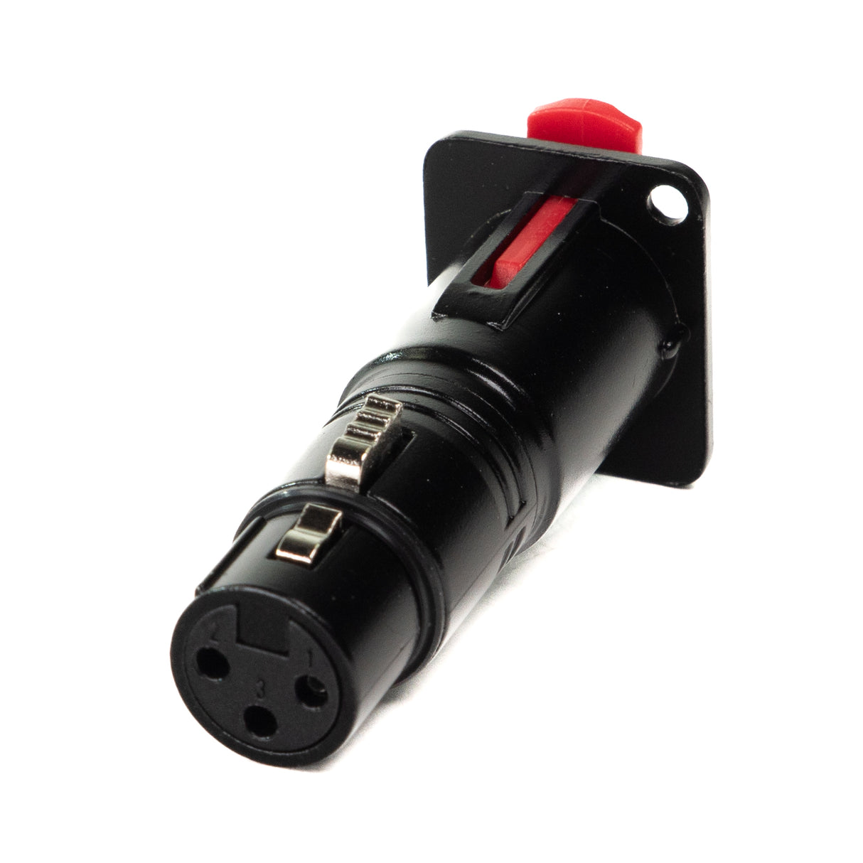 Perfex Jack to XLR Female Chassis Connector (Black)