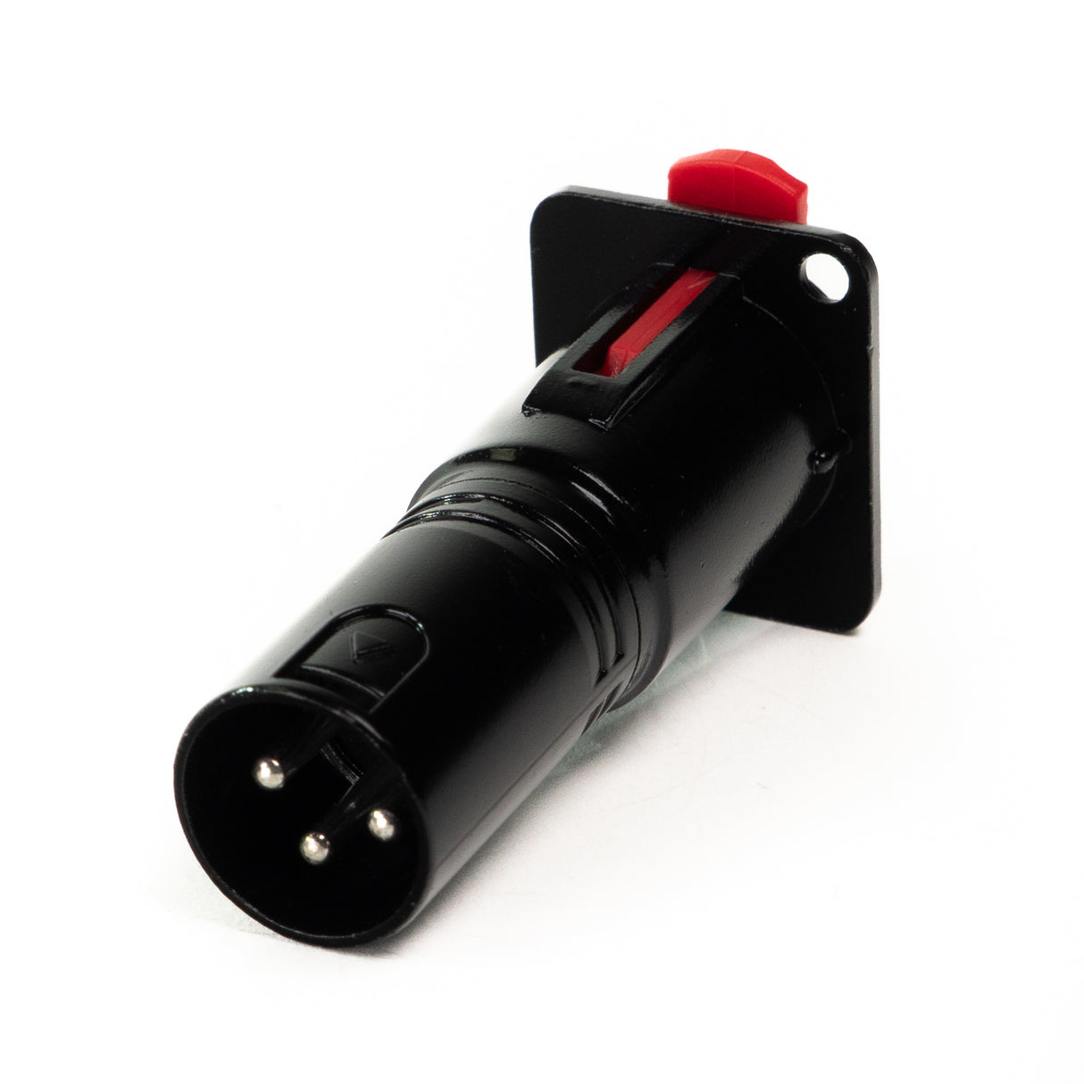 Perfex Jack to XLR Male Chassis Connector (Black)