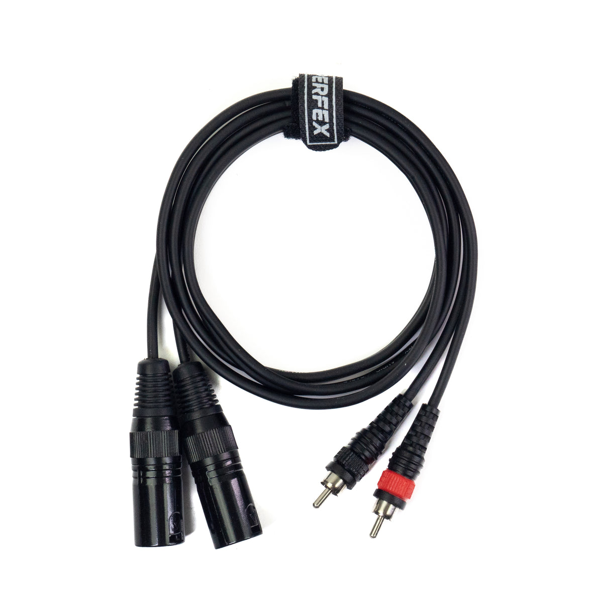 Perfex XLR male to phono RCA cable (1.3m)
