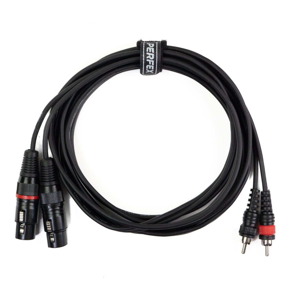 Perfex XLR female to phono RCA cable (3m)