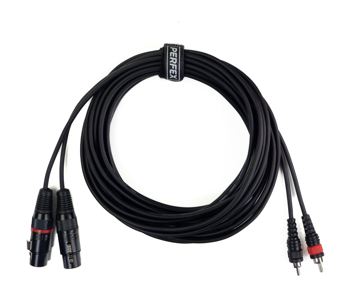Perfex XLR female to phono RCA cable (6m)