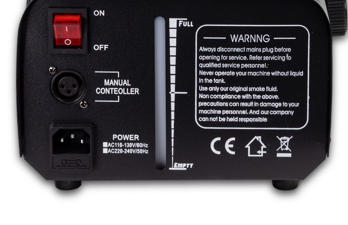 Marconi 1200W 6 LED Smoke Machine Bundle