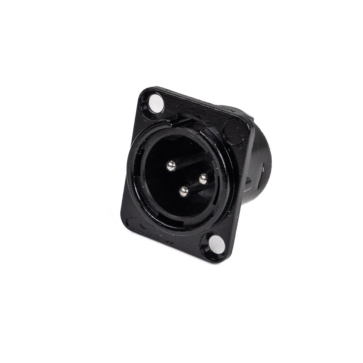 Perfex XLR Male Chassis Connector (Black)