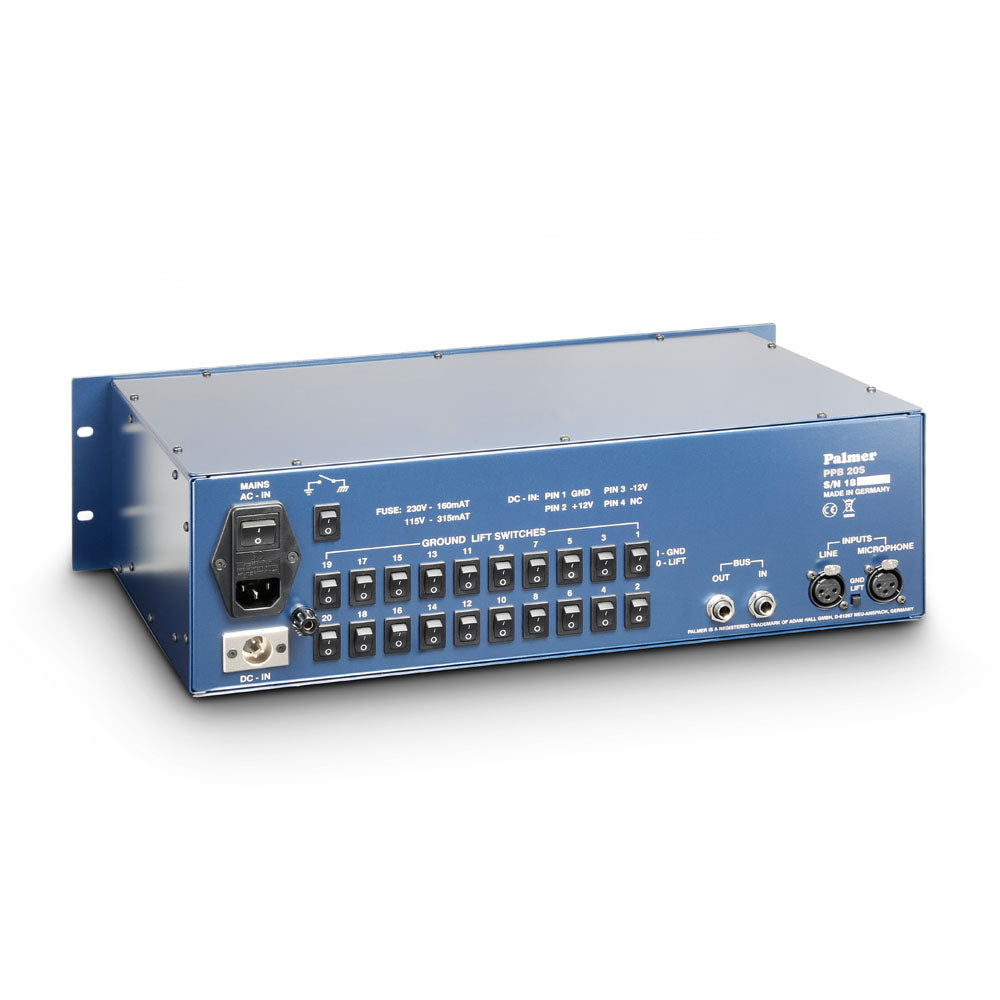 Palmer PB 20 S - Press Patch Box 10-channel stereo / 20-channel mono