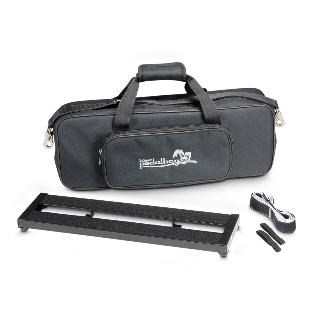 Palmer PEDALBAY® 50 S - Lightweight compact pedalboard with protective softcase, 50 cm