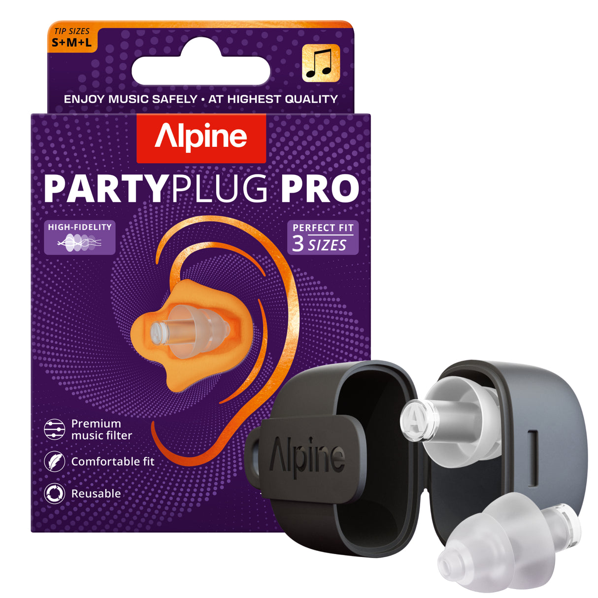 Alpine Partyplug Pro Earplugs (Clear)