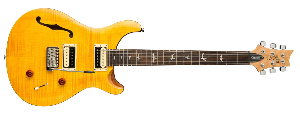 PRS SE Custom 22 Semi-Hollow Electric Guitar (Santana Yellow )