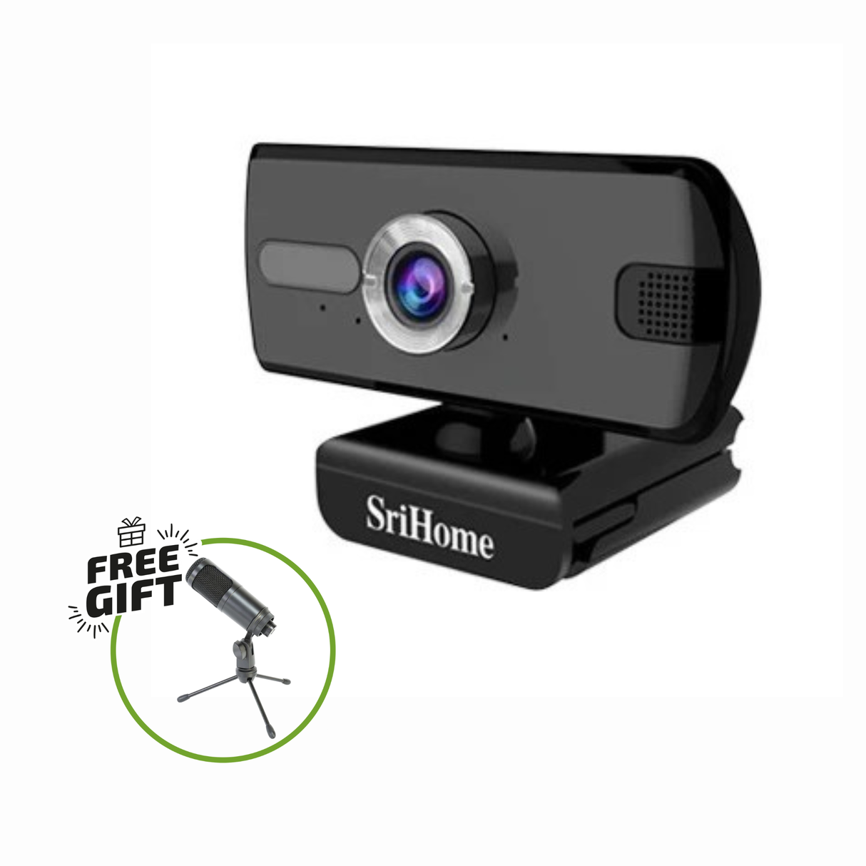 SriHome Full HD Webcam + Free Gift
