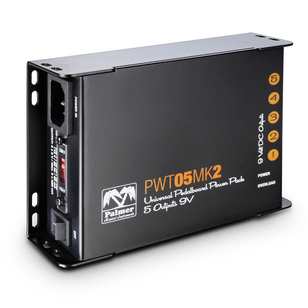 Palmer PWT 05 MK 2 – Universal 9V power supply for pedalboard with 5 outputs