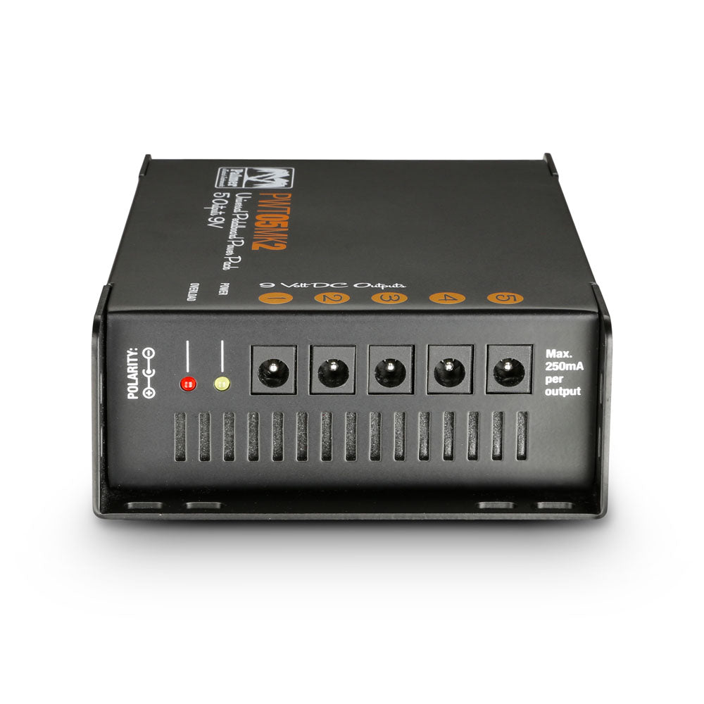 Palmer PWT 05 MK 2 – Universal 9V power supply for pedalboard with 5 outputs