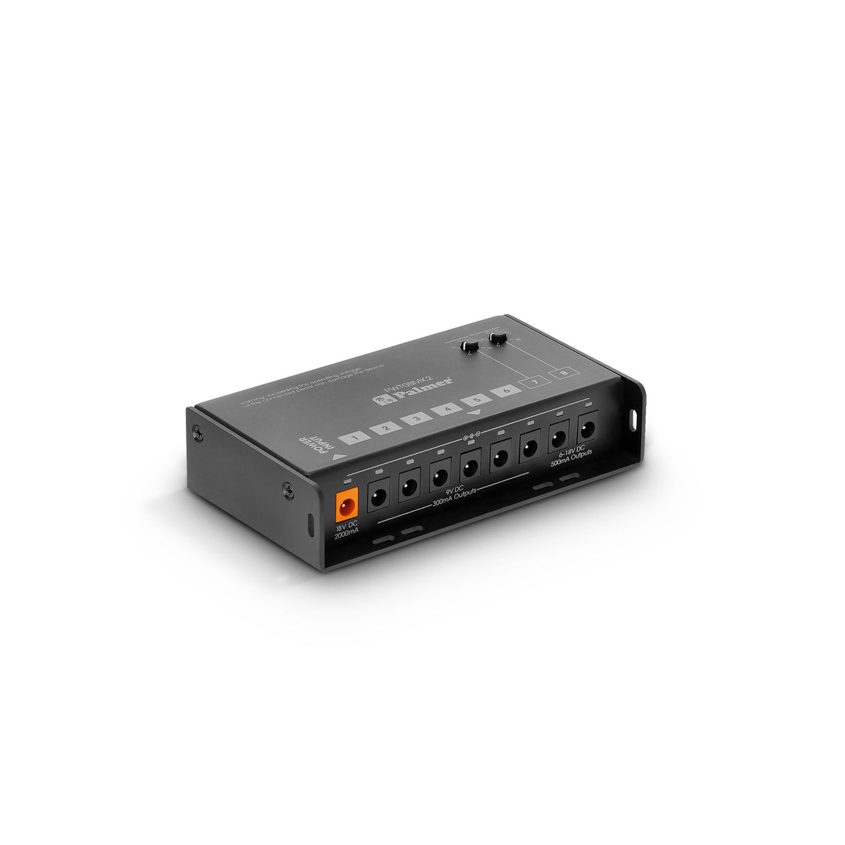 Palmer PWT 08 MK2 - Universal 8-output pedalboard power supply