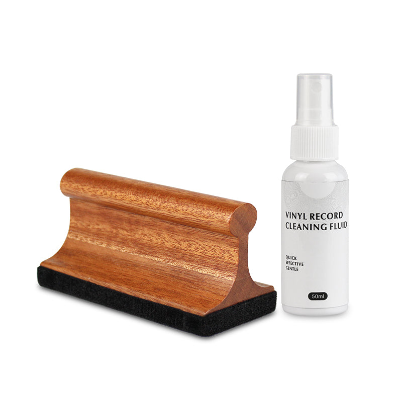 Anti-static cleaning set for vinyl records