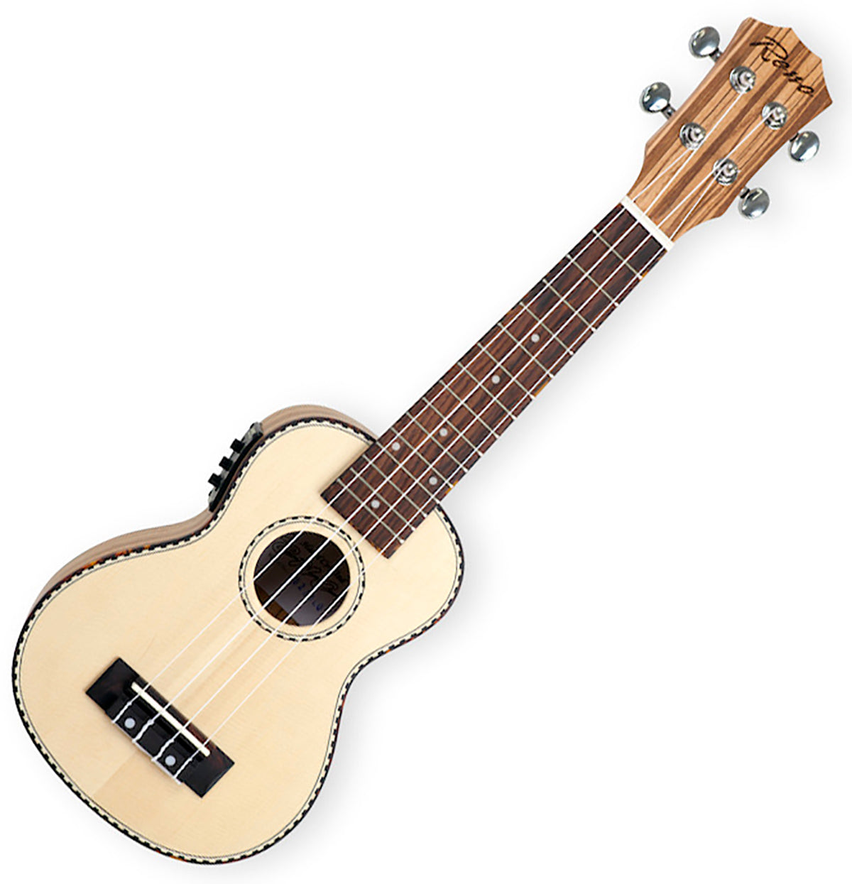 Reno RU210E Soprano Ukulele with Pickup and Tuner (Natural)