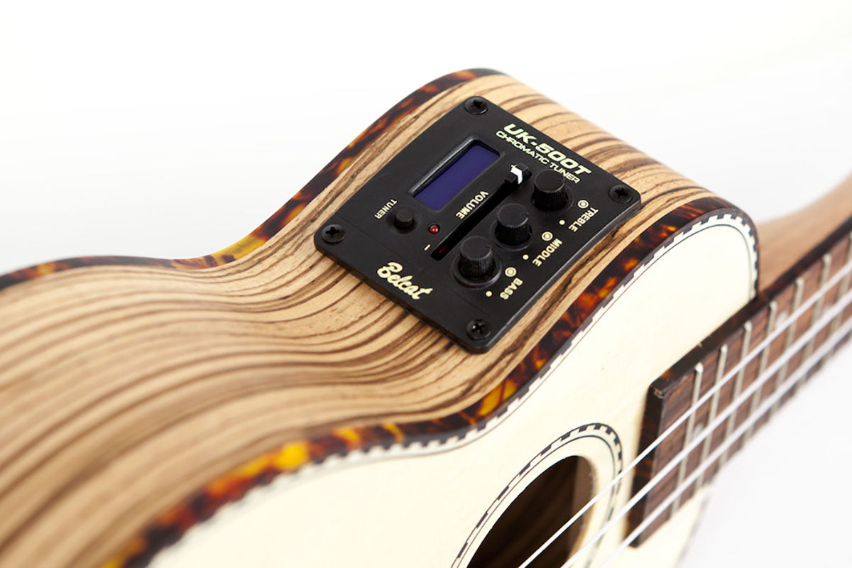 Reno RU210E Soprano Ukulele with Pickup and Tuner (Natural)