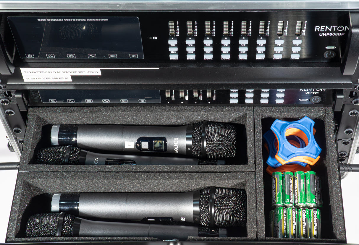 Renton Rack Wireless Combo System (4 Handheld + 8 Headset)