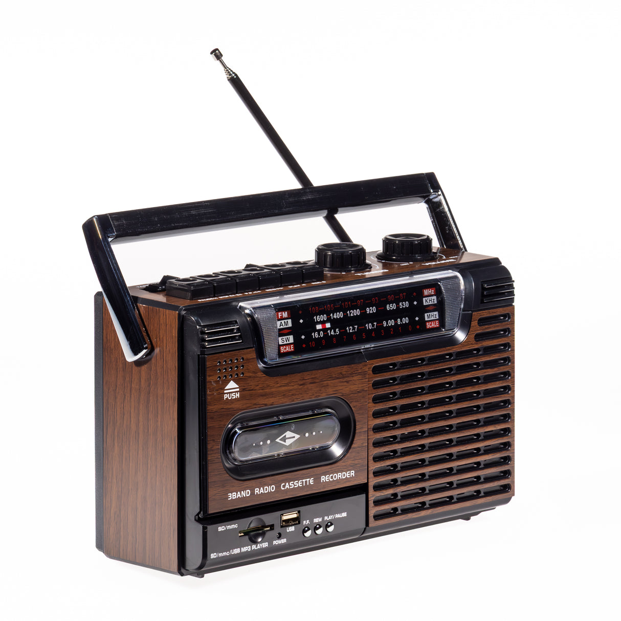 Studio 57 - Cassette Player w. FM & Bluetooth, Brown