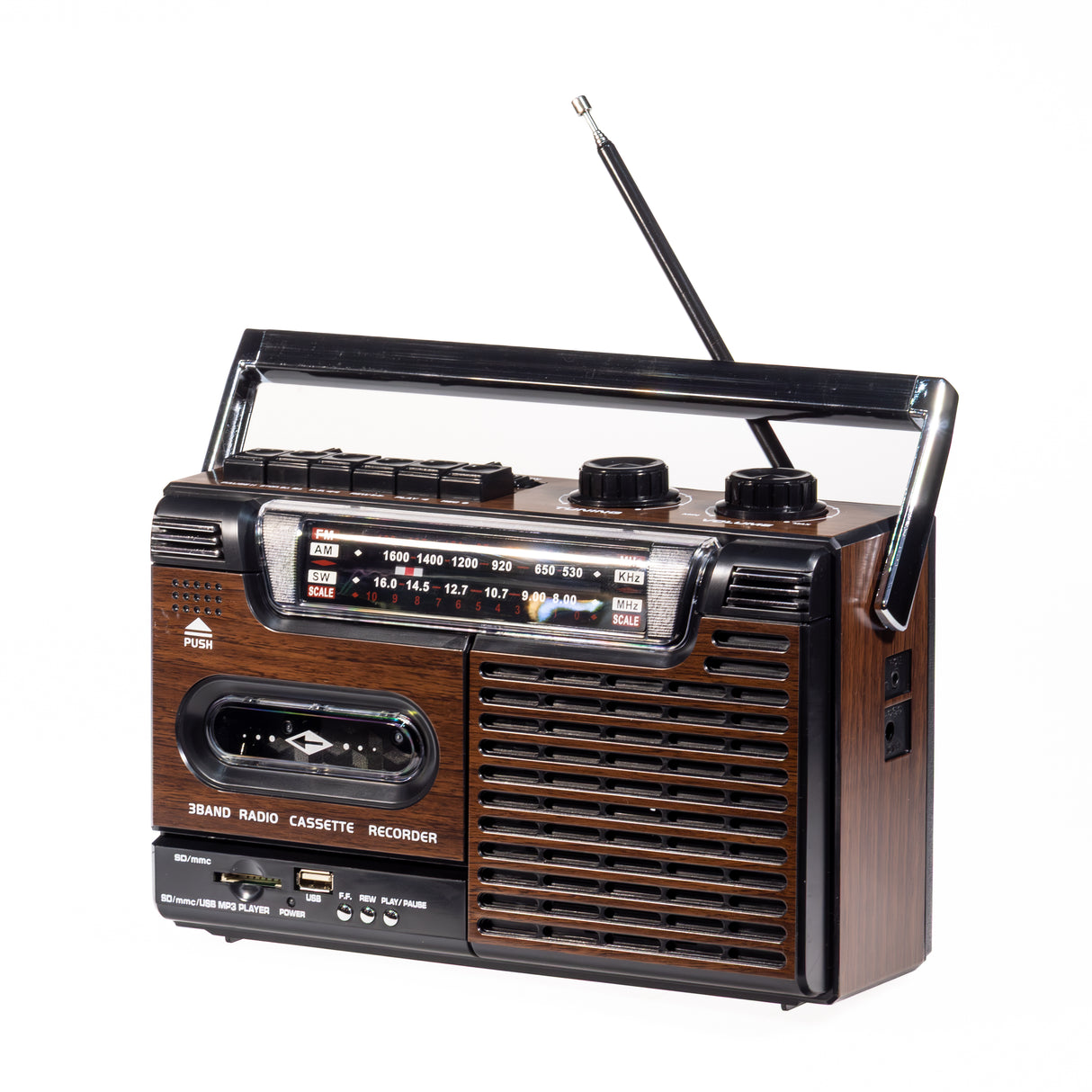 Studio 57 - Cassette Player w. FM & Bluetooth, Brown