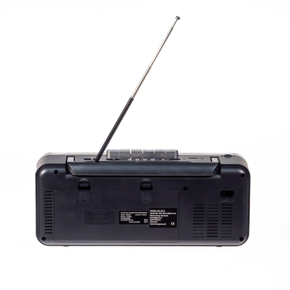 Studio 57 - Cassette Player with FM & Bluetooth, Gray (Copy)