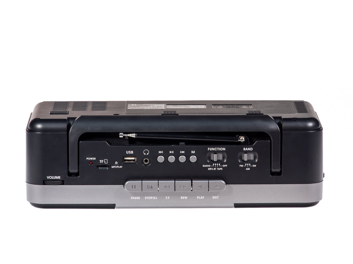 Studio 57 - Cassette Player with FM & Bluetooth, Gray (Copy)
