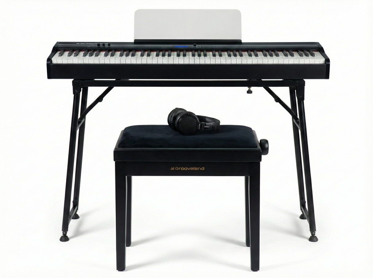 Grooveland FP80 Electric Piano (Black) Complete Package