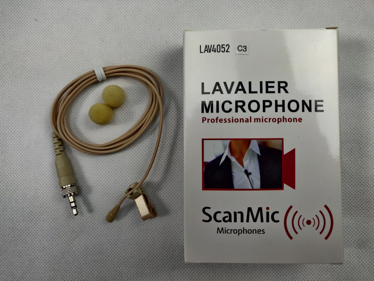 ScanMic lavalier mikrofon Omni til Sennheiser, Beige