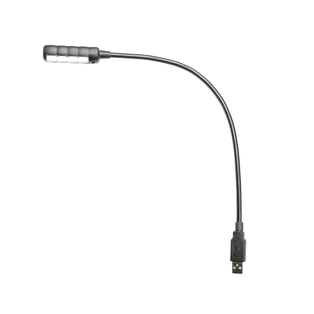 Adam Hall Stands SLED 1 ULTRA USB C - Gooseneck lamp, USB plug, 4 COB LEDs and optional colours