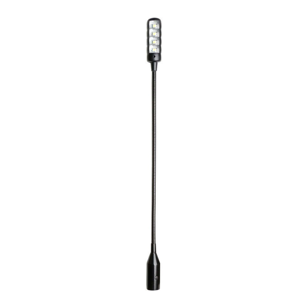 Adam Hall Stands SLED 1 ULTRA XLR 3 - 3-pin XLR gooseneck lamp with 4 COB LEDs