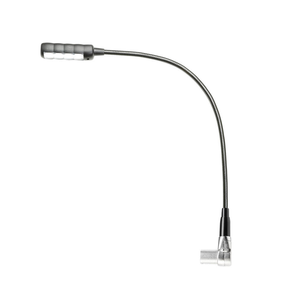 Adam Hall Stands SLED 1 ULTRA XLR 4 A - Angled 4-pin XLR gooseneck lamp with 4 COB LEDs