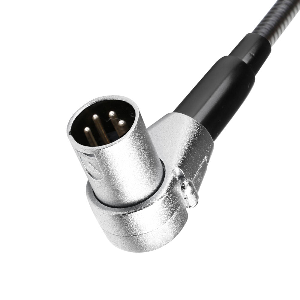 Adam Hall Stands SLED 1 ULTRA XLR 4 A - Angled 4-pin XLR gooseneck lamp with 4 COB LEDs