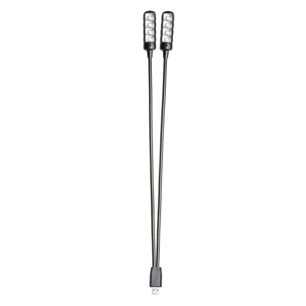 Adam Hall Stands SLED 2 ULTRA USB - LED lamp with dual gooseneck and USB plug