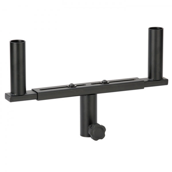 Double bracket for speaker stands