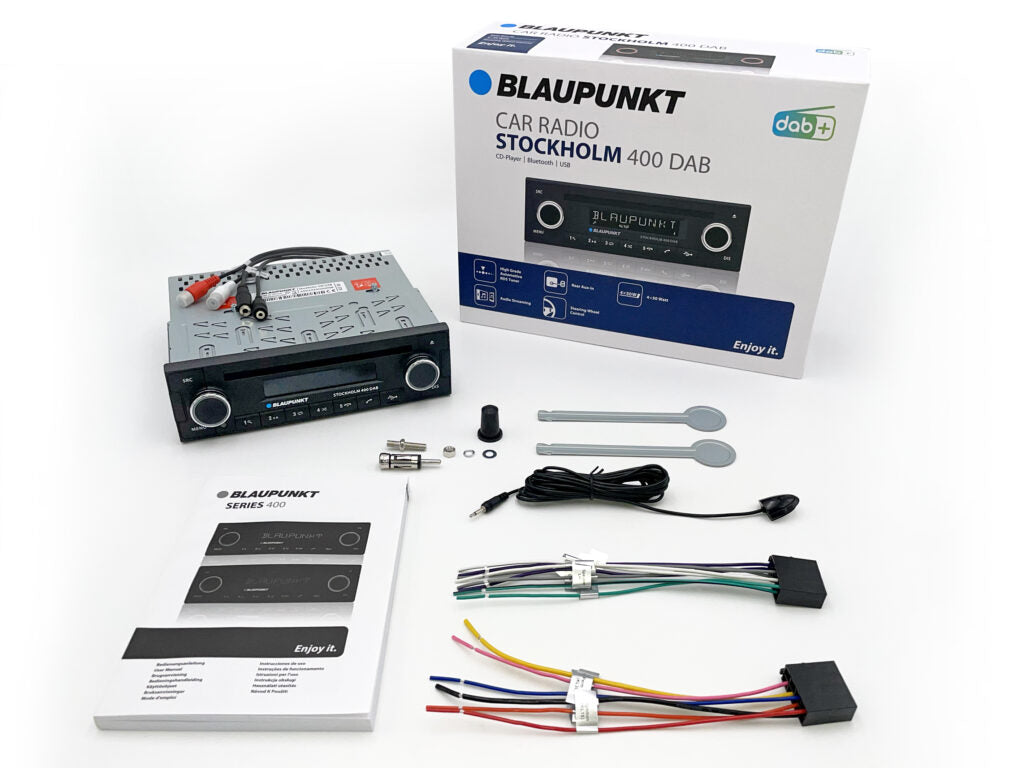 Blaupunkt Stockholm 400 Car Radio w. FM and Bluetooth