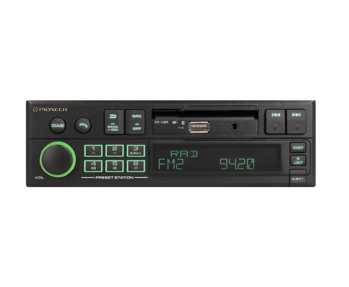 Pioneer SXT-C10PS Retro Car Radio with DAB+ and Bluetooth