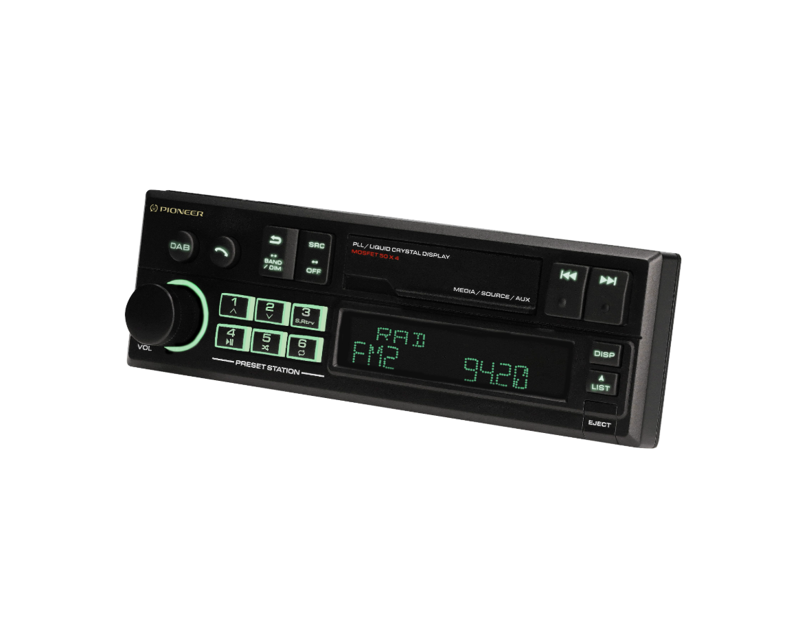 Pioneer SXT-C10PS Retro Car Radio with DAB+ and Bluetooth