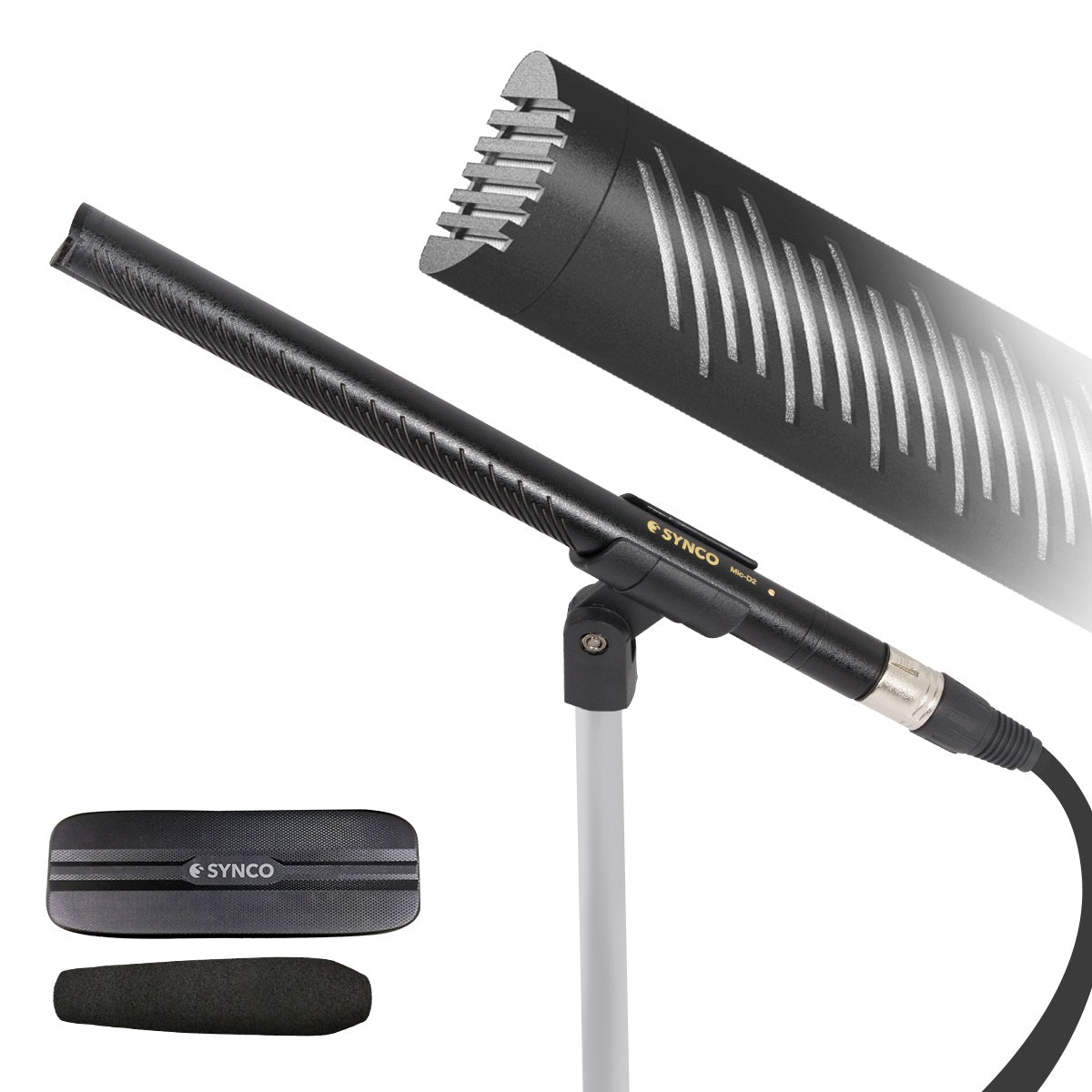 Synco D2 Broadcast shotgun mikrofon til 48 Volt Phantom power