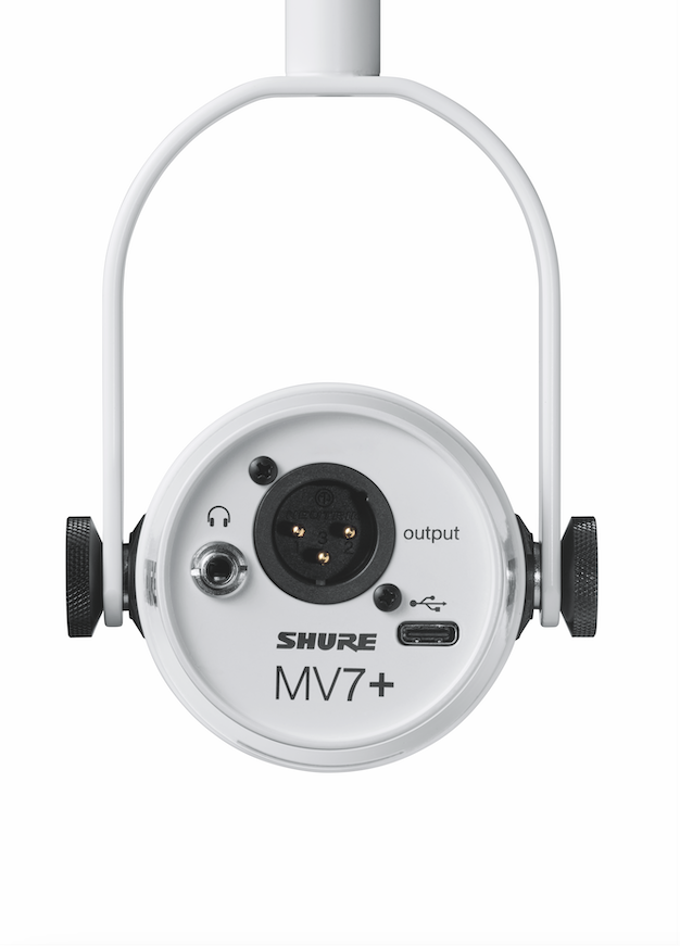Shure MV7+ Podcast Microphone (White)