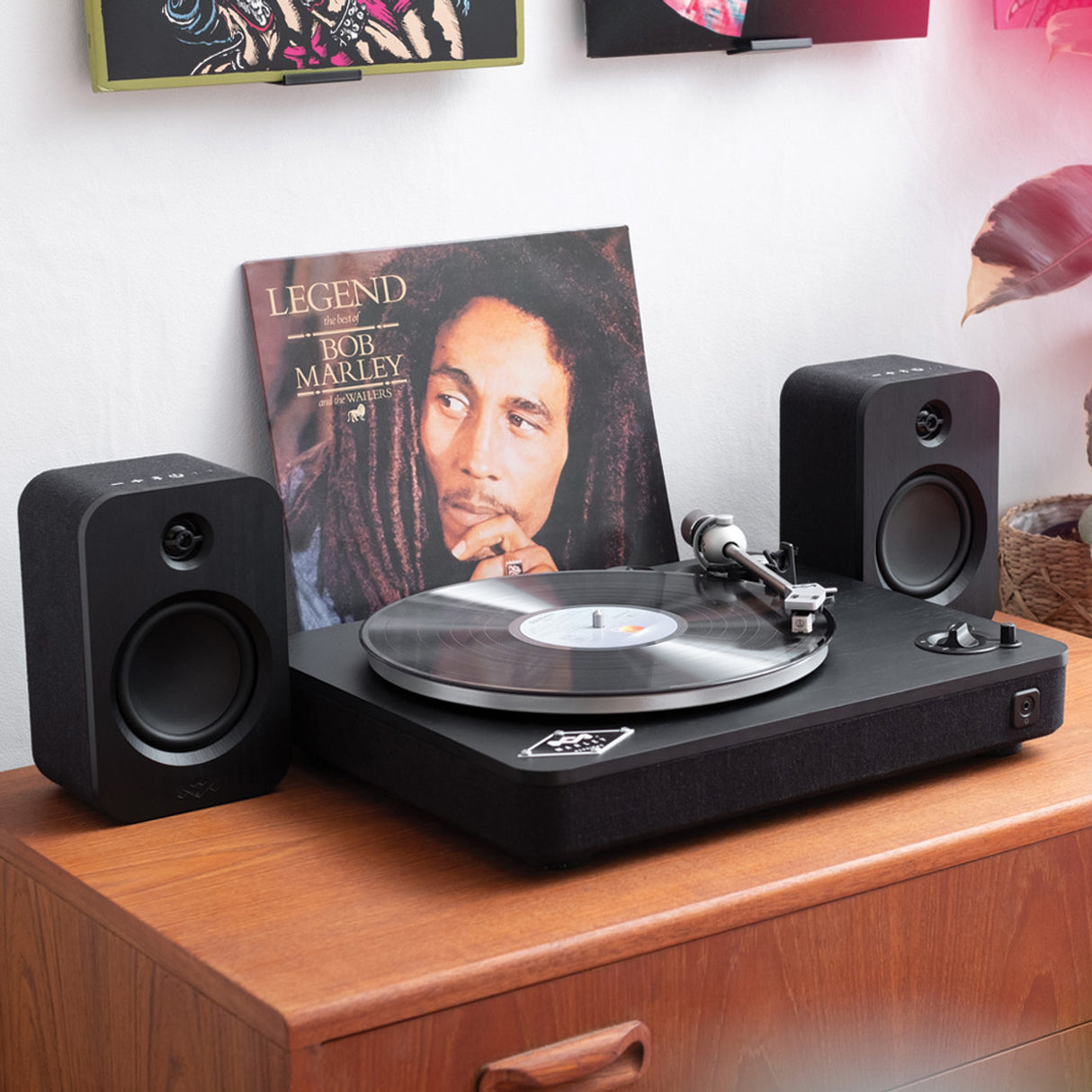 MARLEY DUO Bluetooth Speaker Set (Black)