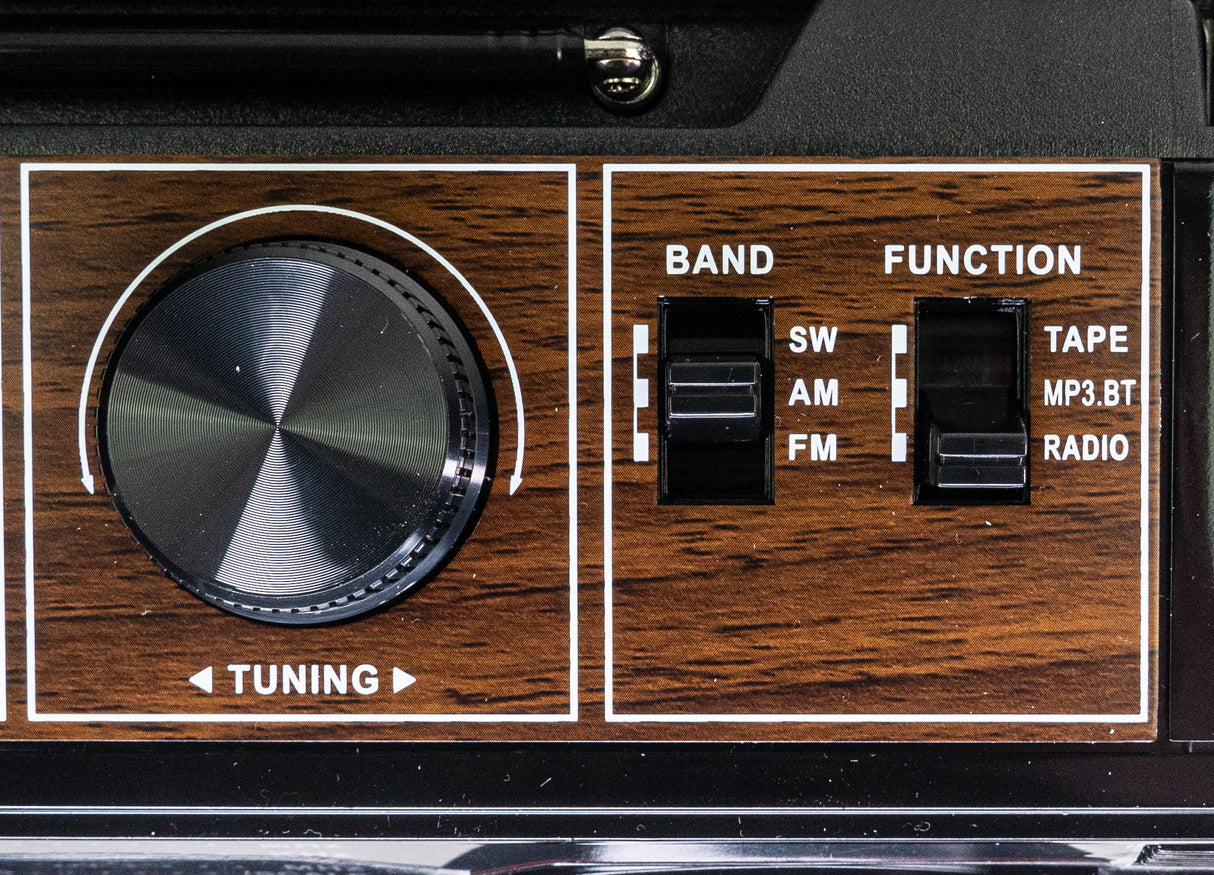 Studio 57 - Cassette Player with FM & Bluetooth, Black (Copy)