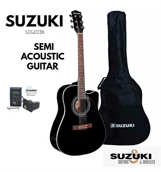 Suzuki Western Guitars in black - EQ SDG-2CE