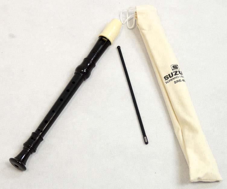 Suzuki SRE-80 Soprano Recorder (Black)