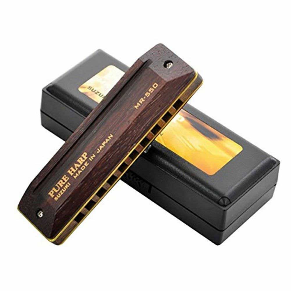 Suzuki Pure Harp MR-550 Harmonicas. Key: B