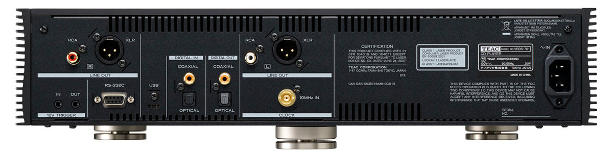 TEAC VRDS-701 CD Player (Black)