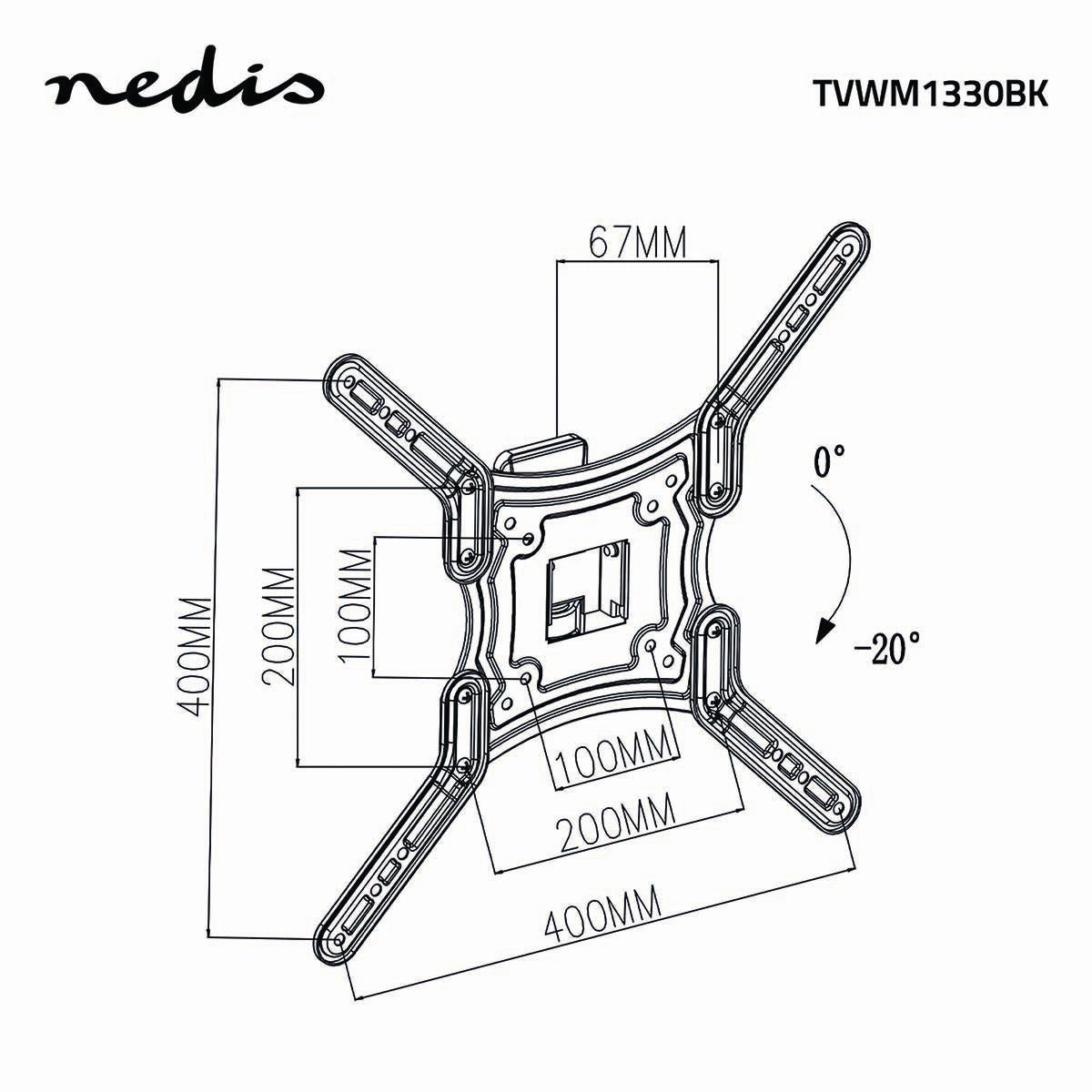 Tv Wall bracket Fully movable 23 - 55 " 30 kg