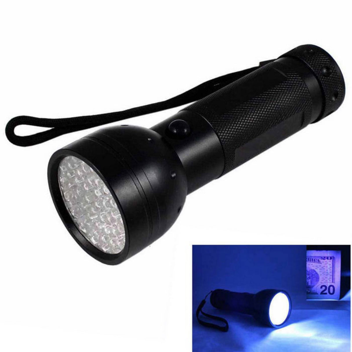 UV Flashlight with 51 LED diodes
