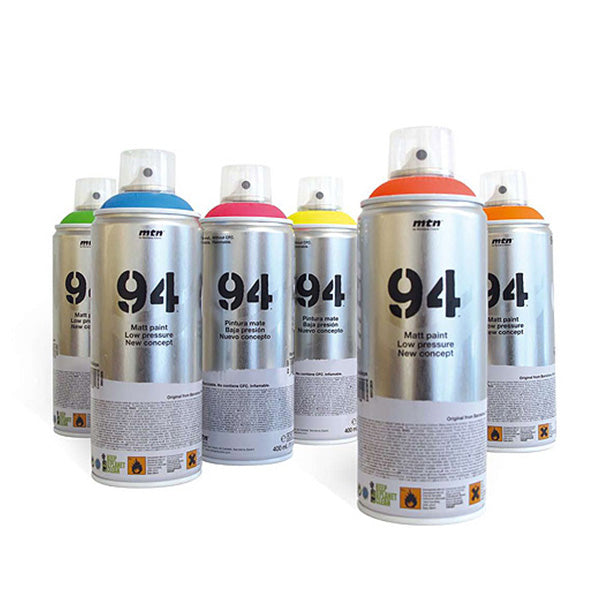 UV spray paint 6 x 400 ml.