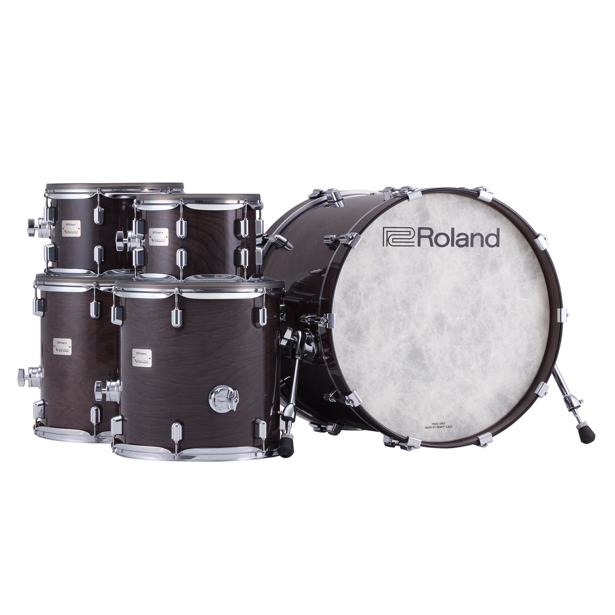 Roland VAD716 Akustiske Design V-Drums (Gloss Ebony)