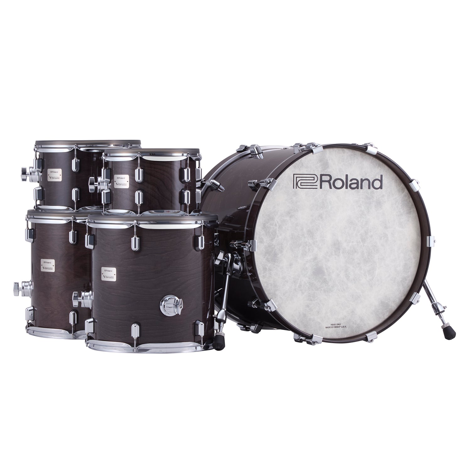 Roland VAD716 Akustiske Design V-Drums (Gloss Ebony)