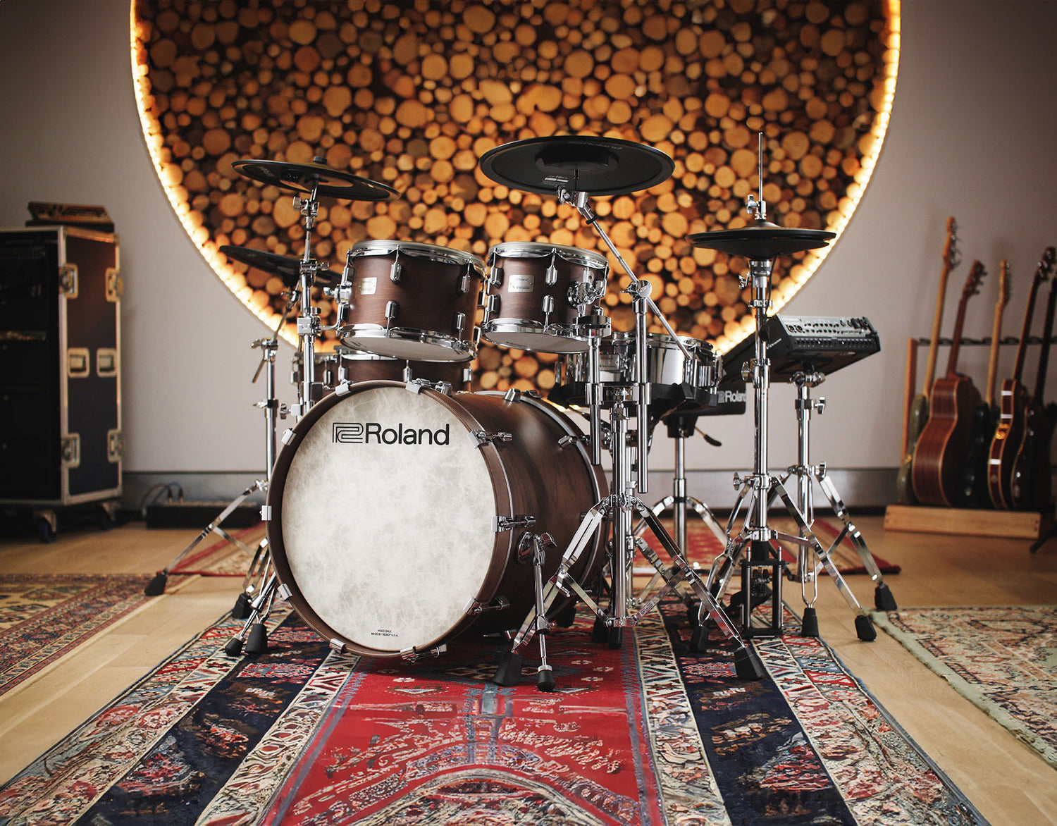 Roland VAD716 Akustiske Design V-Drums (Satin Walnut)