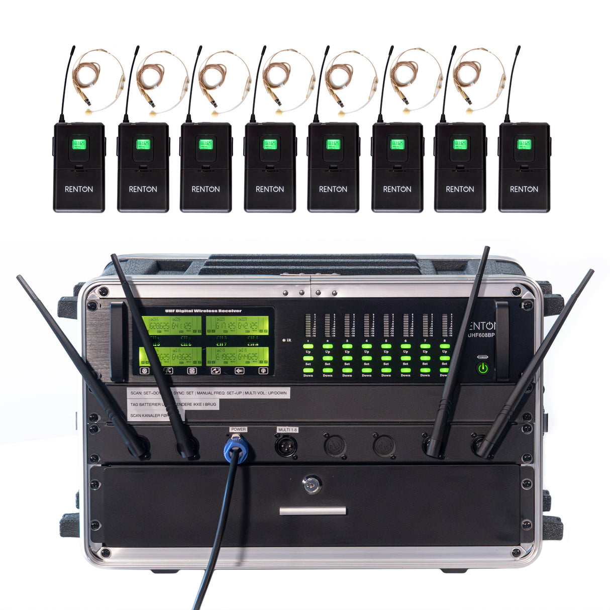 Renton Rack Wireless System (8 Headsets)