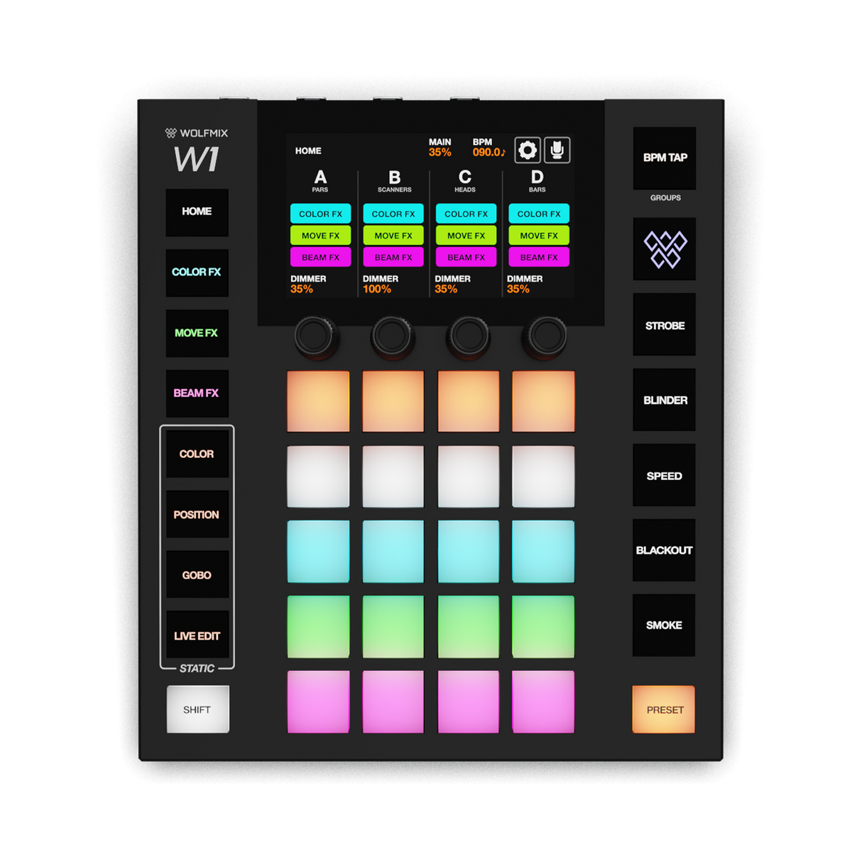 Wolfmix W1-MK3 DMX light mixer